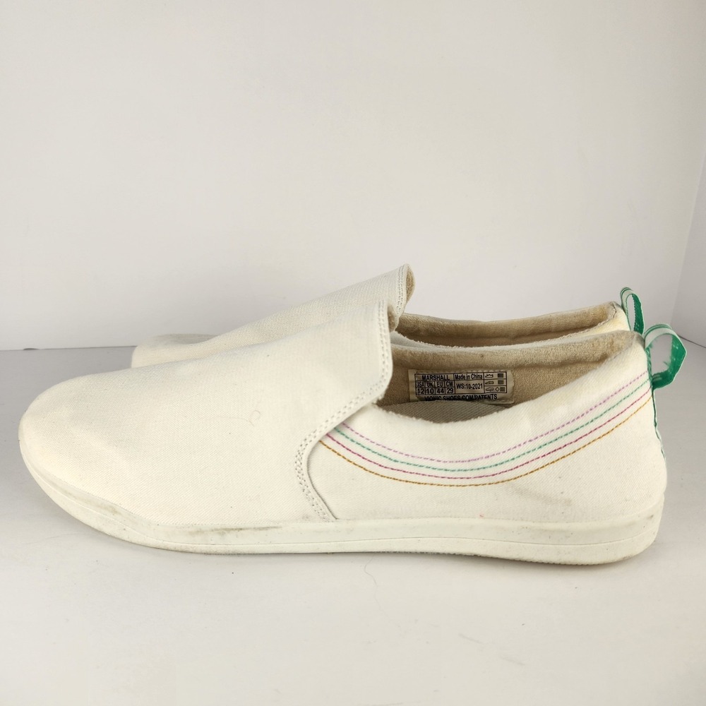 Vionic Beach Women's Comfort Minimalist White Canvas Flats Size 12 - Picture 2 of 8
